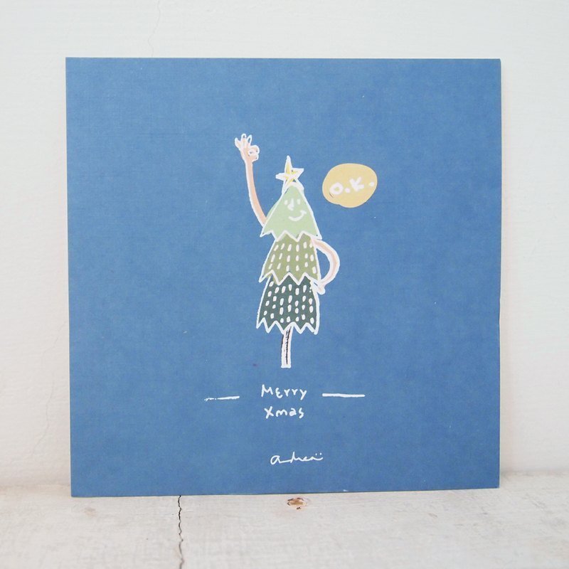 ok！又是圣诞节了！✌圣诞卡 - 卡片/明信片 - 纸 蓝色
