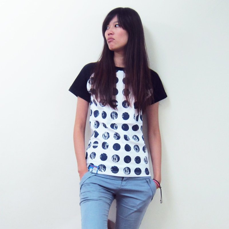 【买一送一】Well Spotted 复刻版 T恤 白色 男 / 女 - 女装 T 恤 - 棉．麻 白色