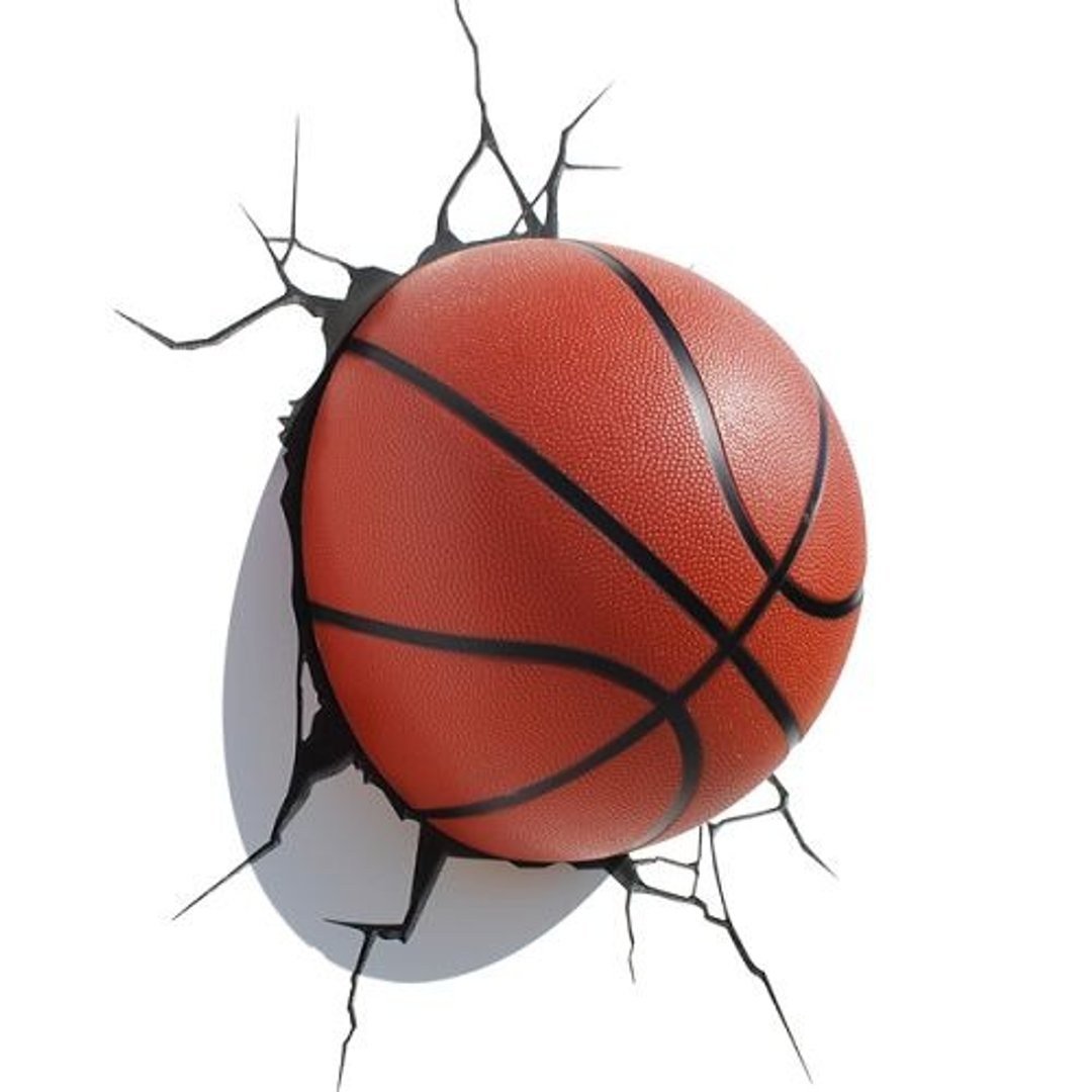 3D Light FX - Sport Series Basketball - 3D立体造型灯 蓝球 - 灯具/灯饰 - 塑料 红色
