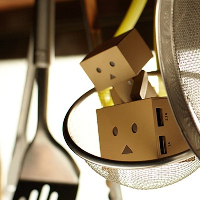 cheero小阿愣联名8cm公仔+6000Ah行动电源～情人组 - 充电宝/传输线 - 塑料 咖啡色