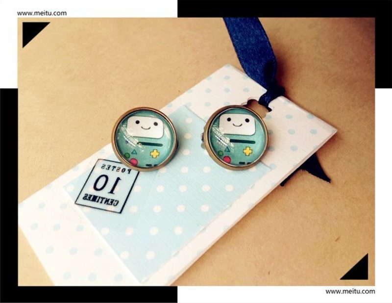 【Cartoon】Adventure Time 哔莫 - 耳环/耳夹 - 其他金属 