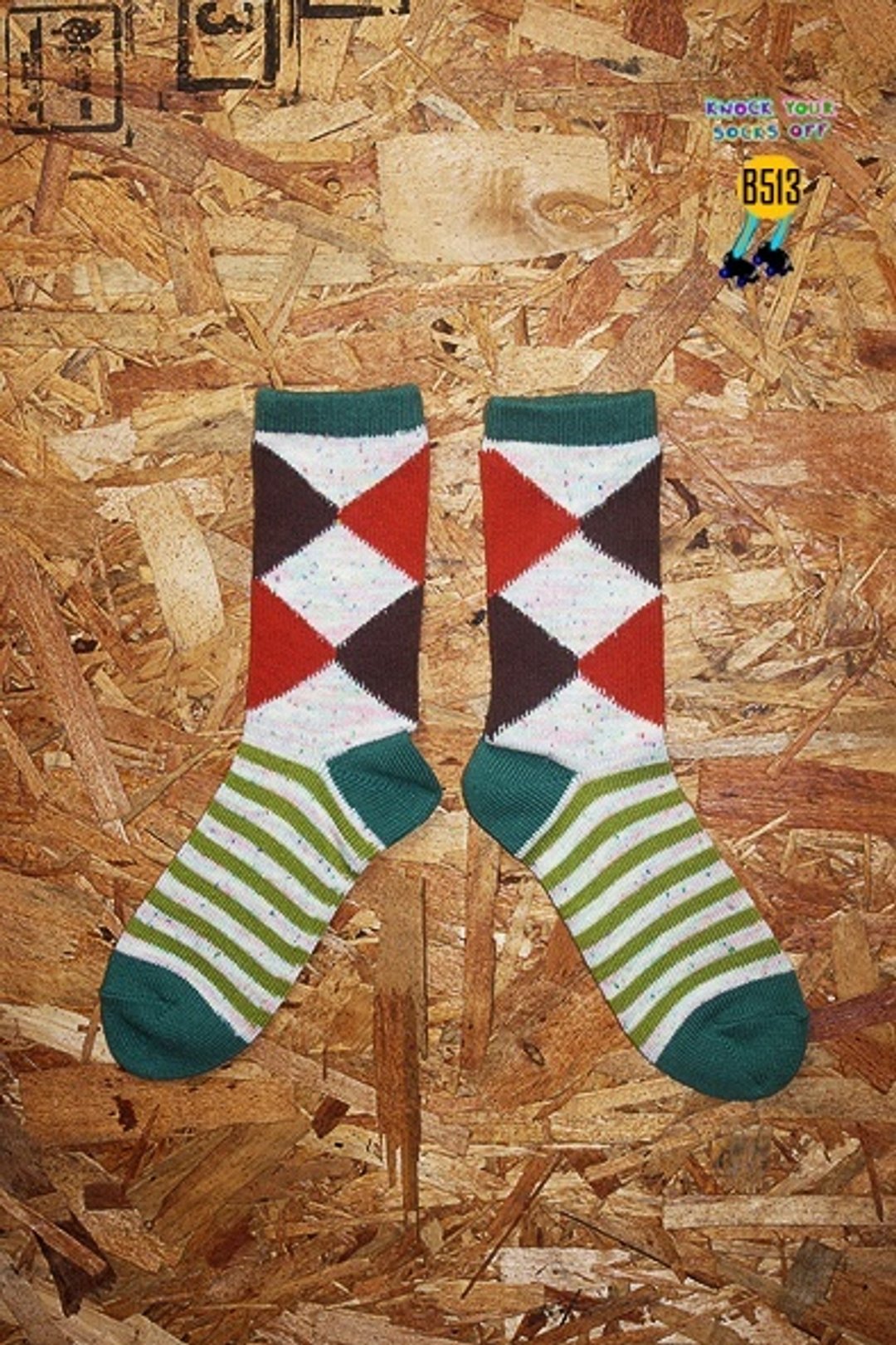 绿几合点纱针织袜!!夏漪眺=knock your socks off !! - 袜子 - 其他材质 绿色