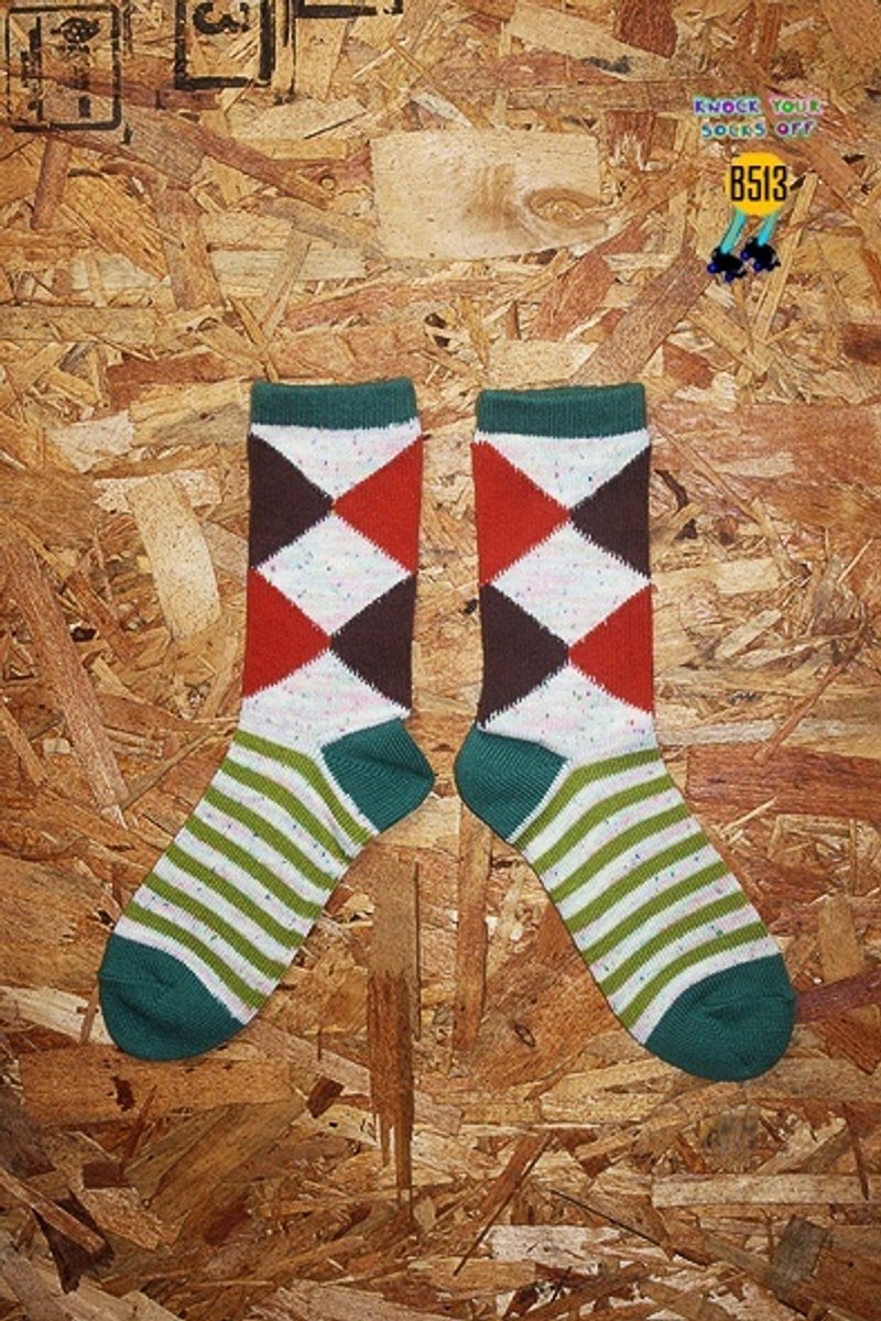 绿几合点纱针织袜!!夏漪眺=knock your socks off !! - 袜子 - 其他材质 绿色