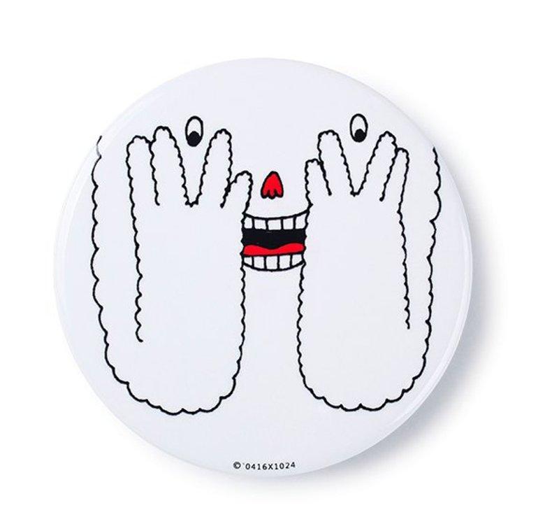 好害羞／徽章 - 徽章/别针 - 其他金属 白色