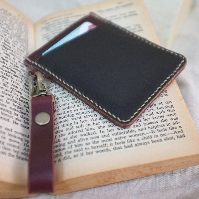 [皮撞色。] 悠游卡匣 - 证件套/卡套 - 真皮 紫色