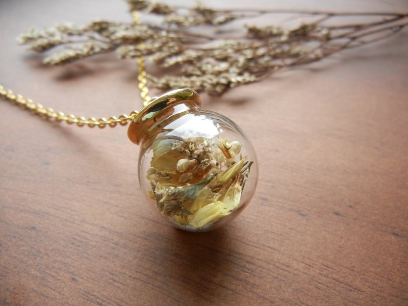 *coucoubird*梦幻玻璃球-黄色 - 项链 - 玻璃 黄色