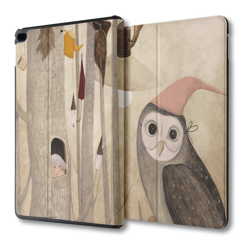 AppleWork iPad mini 多角度翻盖皮套 - 猫头鹰物语 PSIBM-008 - 平板/电脑保护壳 - 人造皮革 多色
