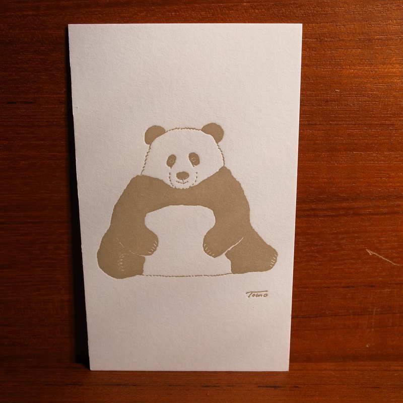 日本Tomotake明信片-大熊猫 - 卡片/明信片 - 纸 多色