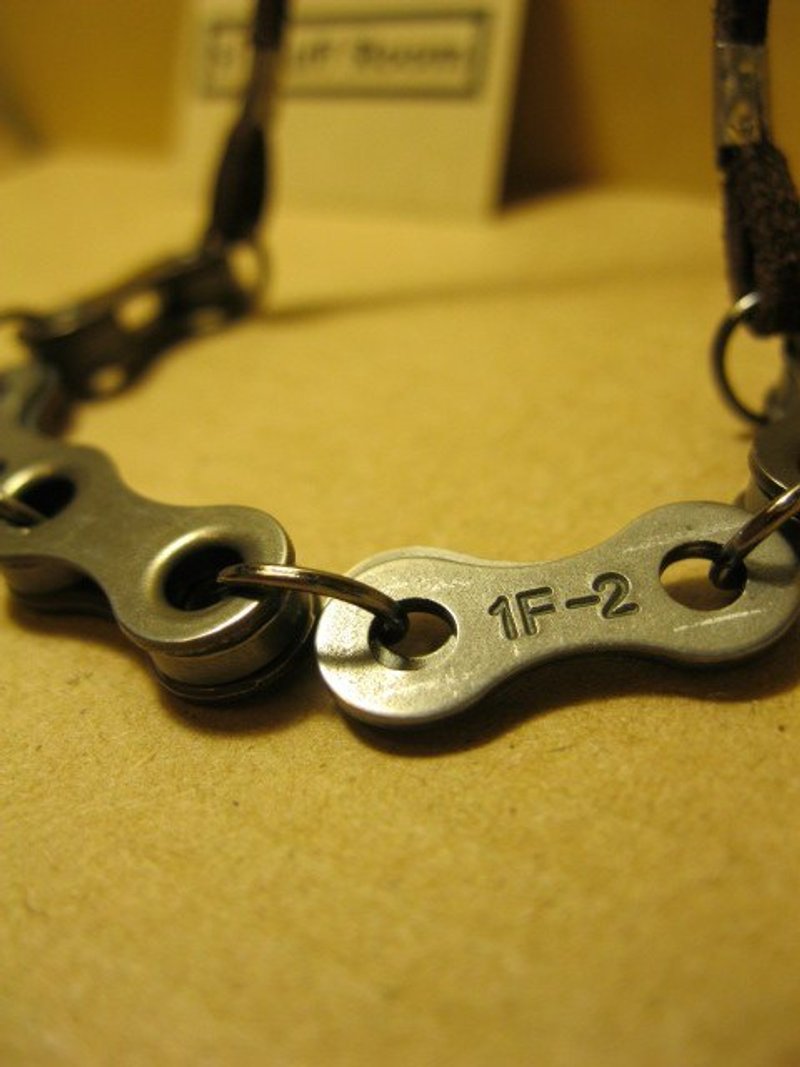 编号60003“脚踏车链条的零件也好帅气”项炼 - 项链 - 其他金属 黑色