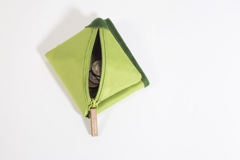 │与熊设计│纷 FUUN钱包-草 - 零钱包 - 真皮 绿色