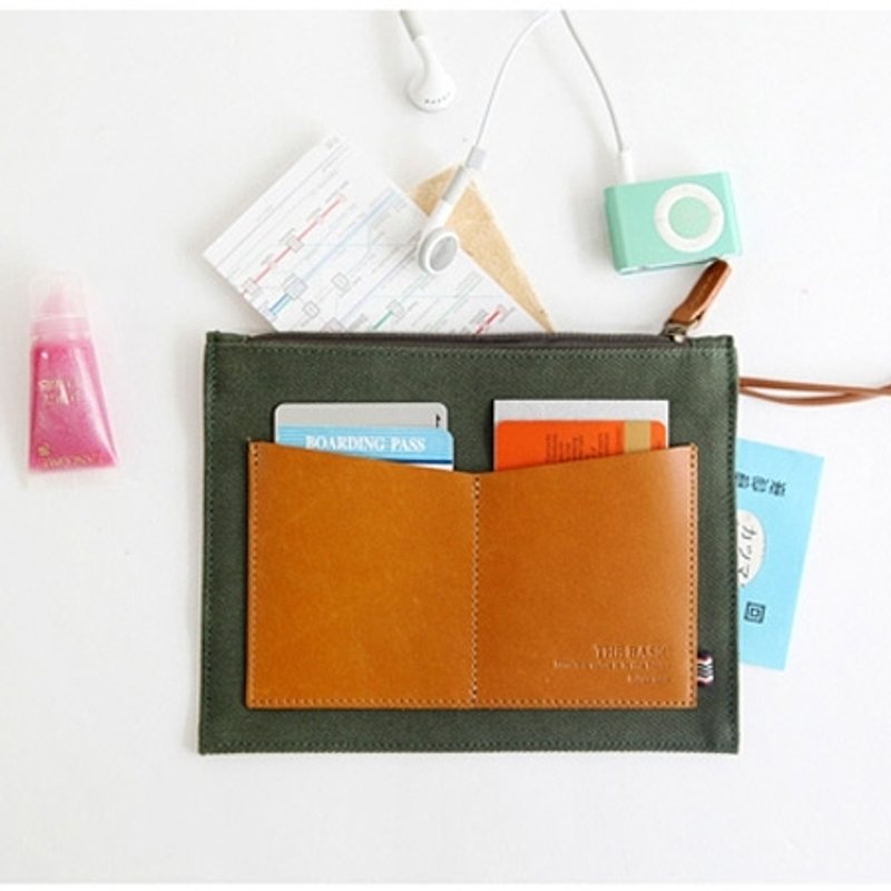 Dessin x Indigo-简单生活手拿帆布包-田野绿,IDG78056 - 其他 - 其他材质 绿色