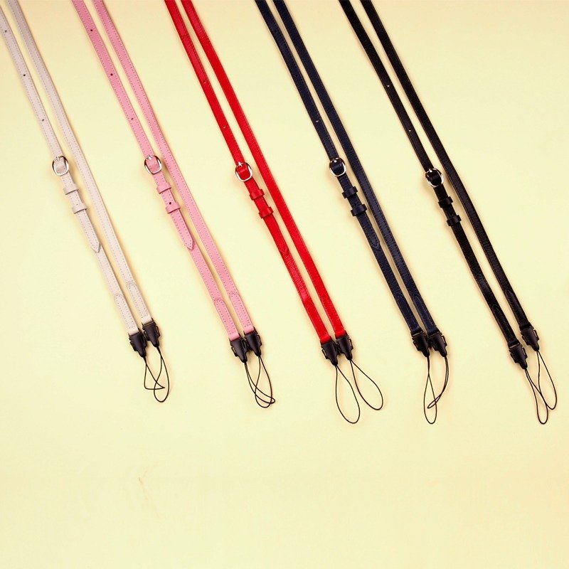 相机背带【真皮相机拍立得背带】背绳 颈挂绳 背带 - 相机背带/脚架 - 真皮 多色