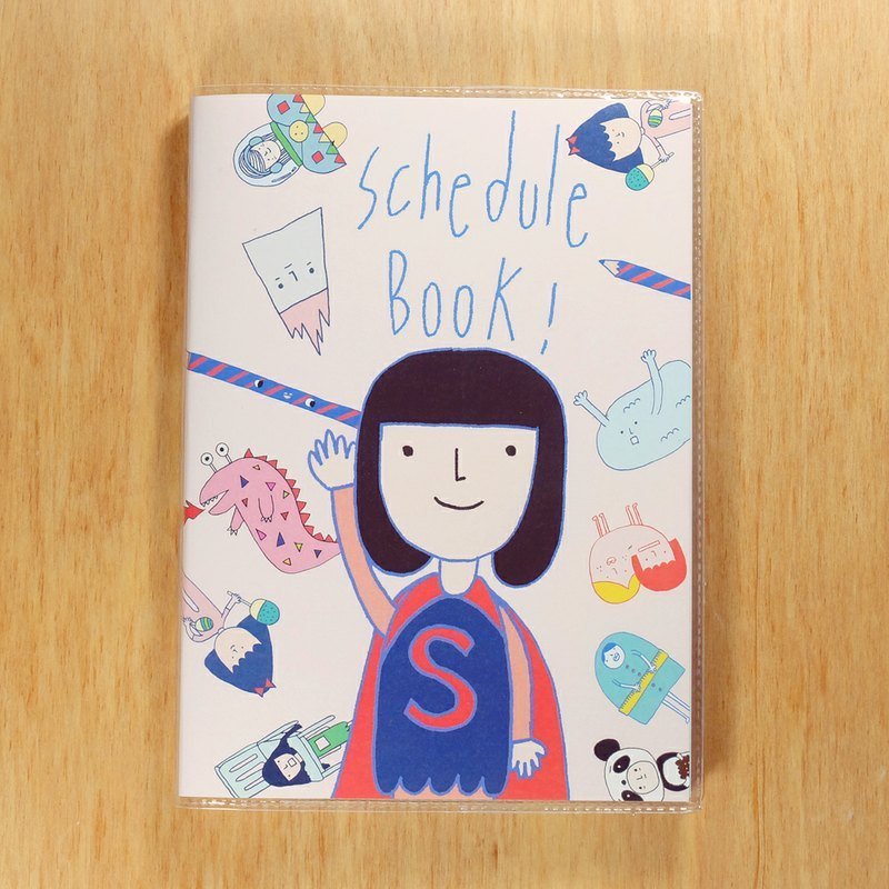 超人年历#2-右手超人与她的好朋友们 - 年历/台历 - 纸 粉红色