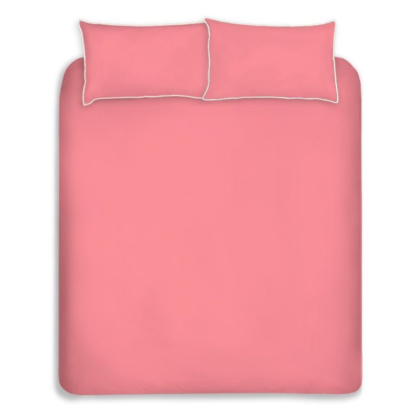 母亲节礼物- 玫瑰粉红 单人床包三件组 - 摆饰 - 棉．麻 