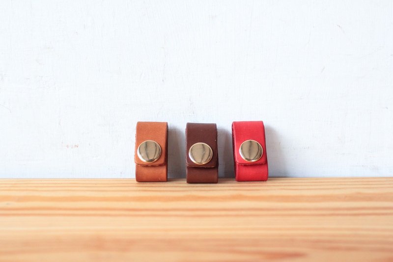 ▎Shekinah ▎手工皮革 - 金扣集线器 - 其他 - 真皮 咖啡色