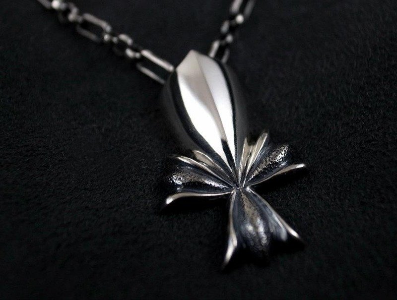 【Champion纯银项链组】冠军奖杯玫瑰盾牌 925纯银 |祝福礼物 - 项链 - 纯银 银色