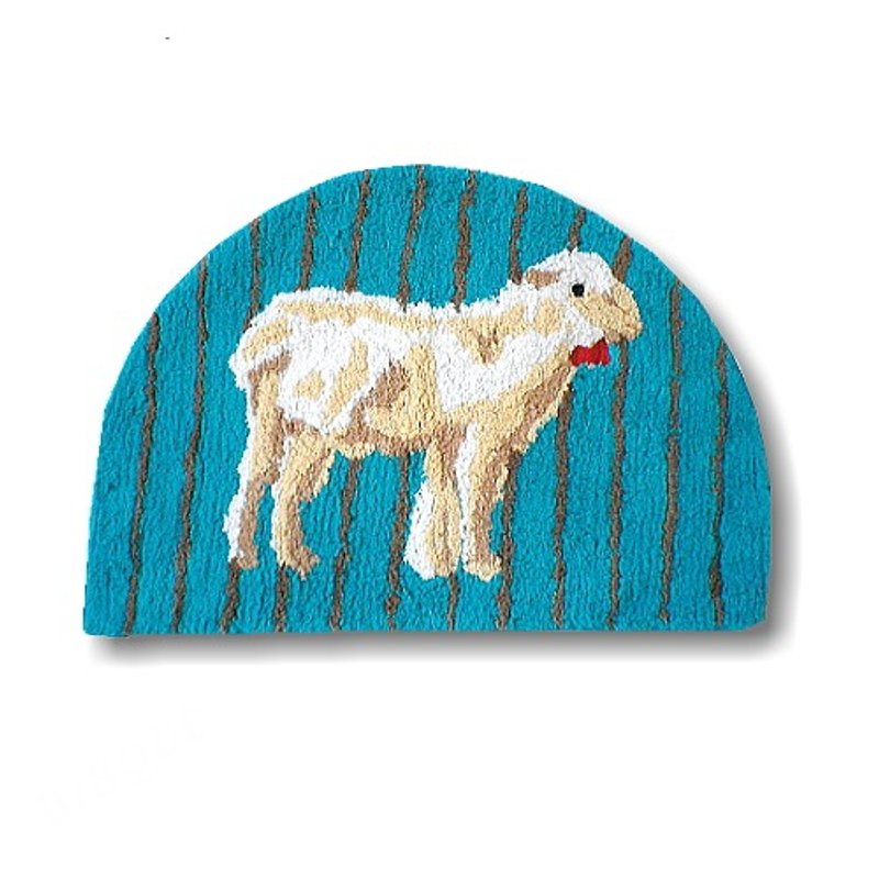 女孩寓所 ::迷你地垫/地毯-绵羊 - 摆饰 - 棉．麻 绿色