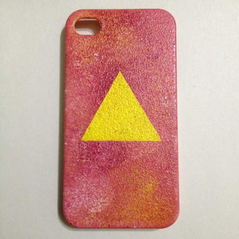 【手机壳上的小几何】橘红黄三角 - 其他 - 塑料 