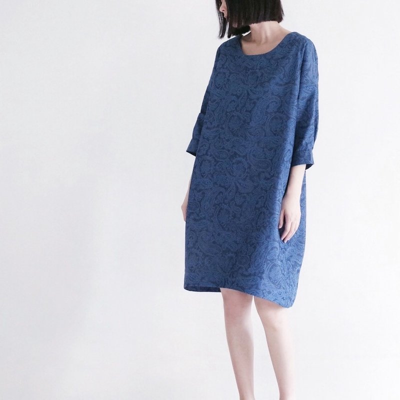 变形虫 牛仔棉洋 - 洋装/连衣裙 - 棉．麻 蓝色