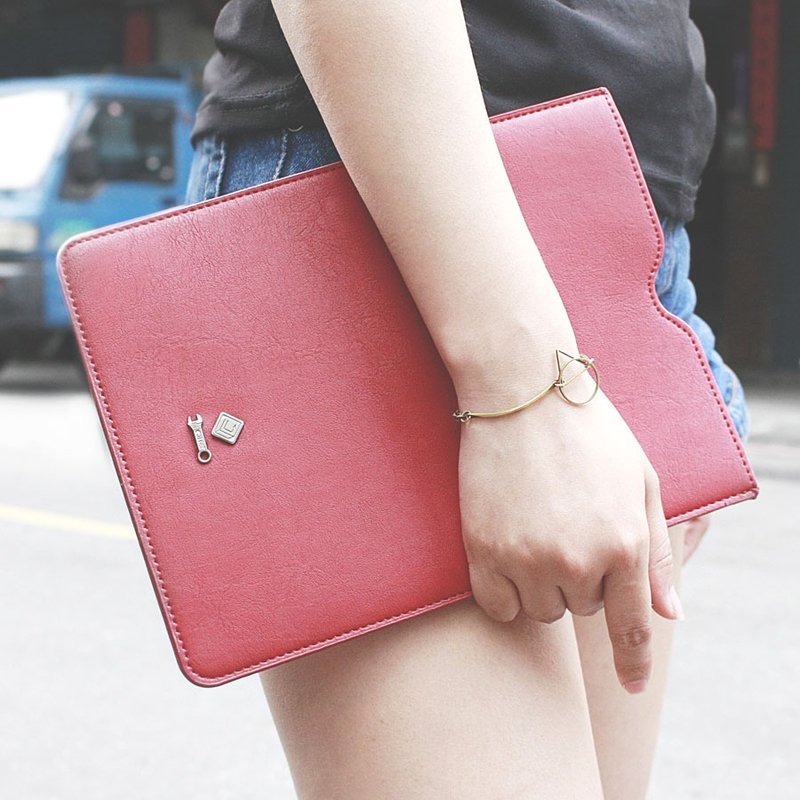 RITE IPAD套【LOGO镀烙版】 - 平板/电脑保护壳 - 真皮 红色