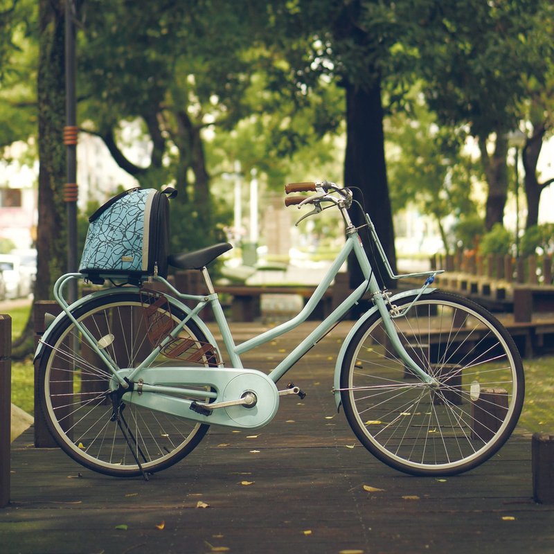 单车袋鼠包/爆裂纹蓝 - 后背包/双肩包 - 其他材质 蓝色