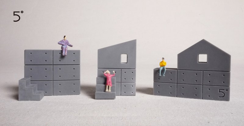 微建筑小磁铁一组(三种造型磁铁，附赠卡片三张) - 冰箱贴/磁贴 - 纸 