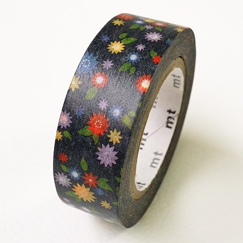 mt和纸胶带mt ex【小花(MTEX1P102)】 - 纸胶带 - 纸 黑色
