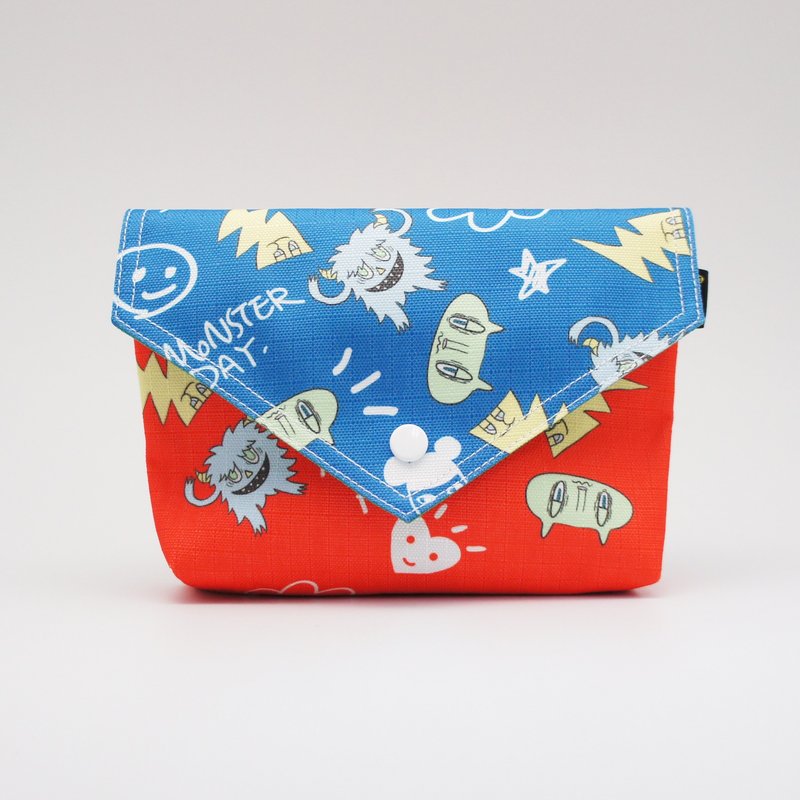 BLR 手工印制 一天一怪兽 联名款 怪兽包 BB BAG 肩背包 手拿包 - 手拿包 - 其他材质 红色