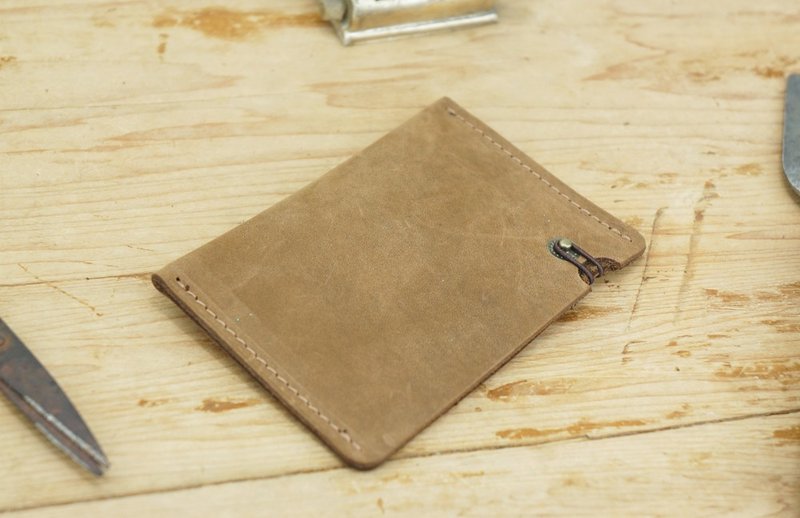 【磨面牛皮】 品味系-名片夹 / 优游卡套 - 名片架/名片座 - 真皮 咖啡色