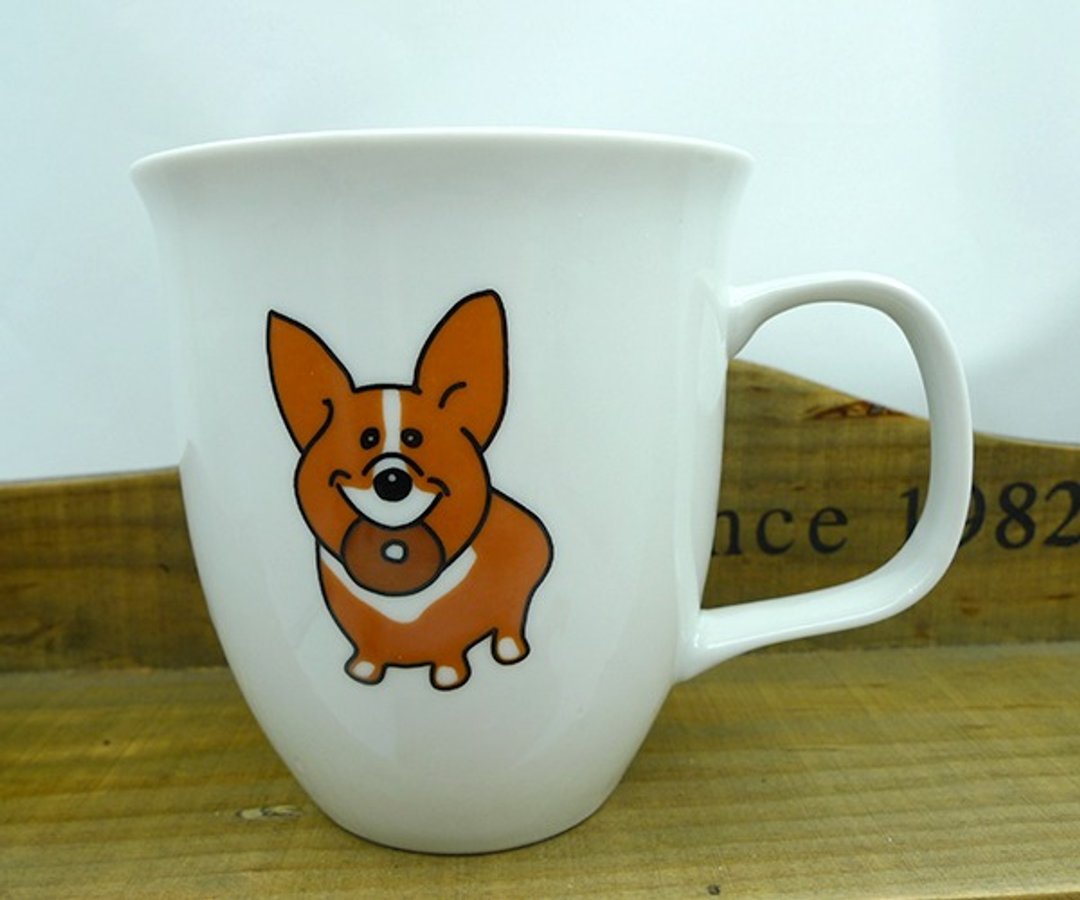 Mr. Butter Cafe奶油先生 独家品牌柯基Corgi 订制马克杯 - 咖啡杯/马克杯 - 其他材质 白色