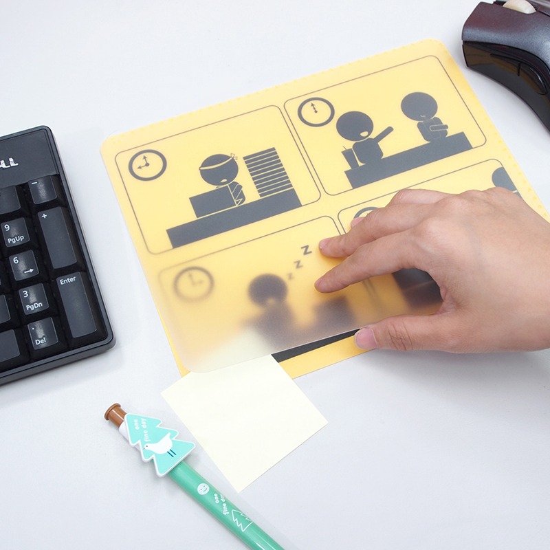 LPAD收心鼠标垫-WORK DAY - 鼠标垫 - 塑料 橘色