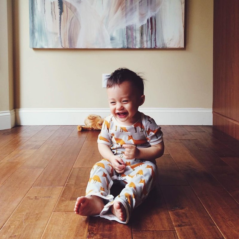 MILKBARN 有机棉连身衣 - 裤管有金属按扣 - 其他 - 棉．麻 多色