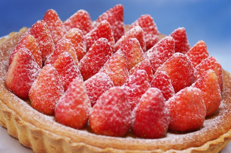 草莓轻起士派 - 蛋糕/甜点 - 新鲜食材 红色