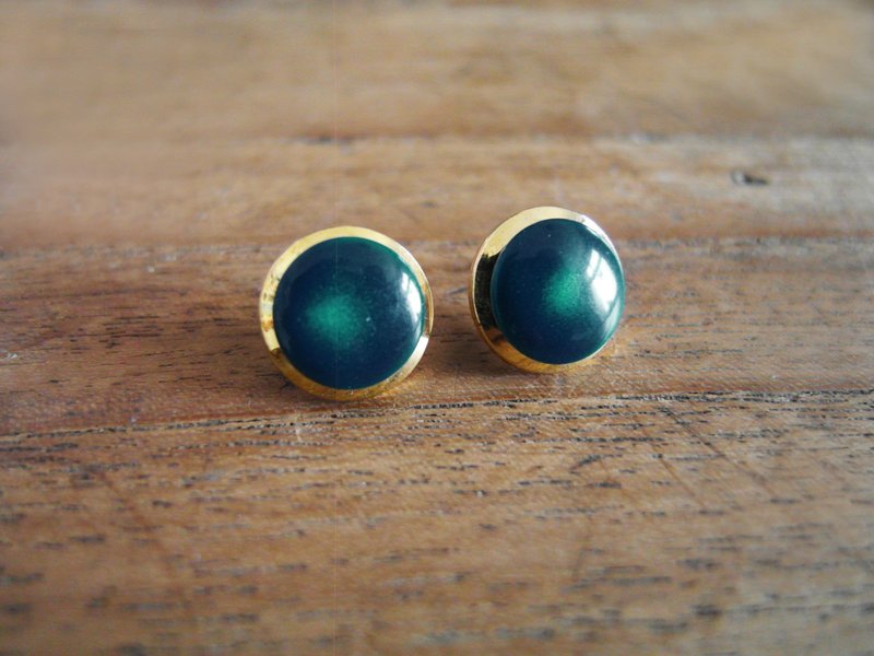 复时品早期手工耳环海王星 - 耳环/耳夹 - 其他材质 绿色