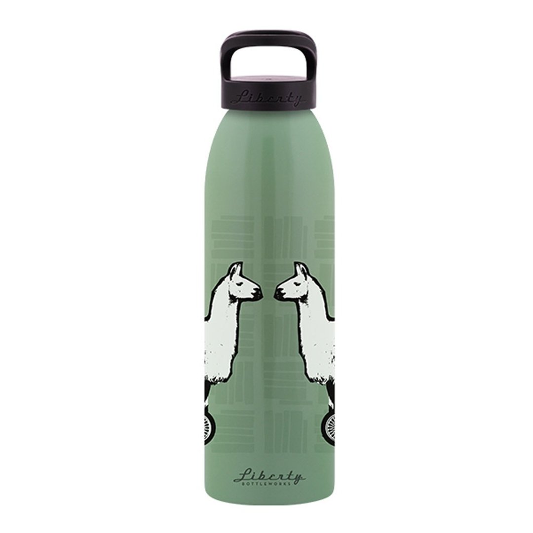 Liberty 美制超轻量环保运动水壶-700ml-草泥马车车/单一尺寸 - 水瓶/水壶 - 其他金属 绿色