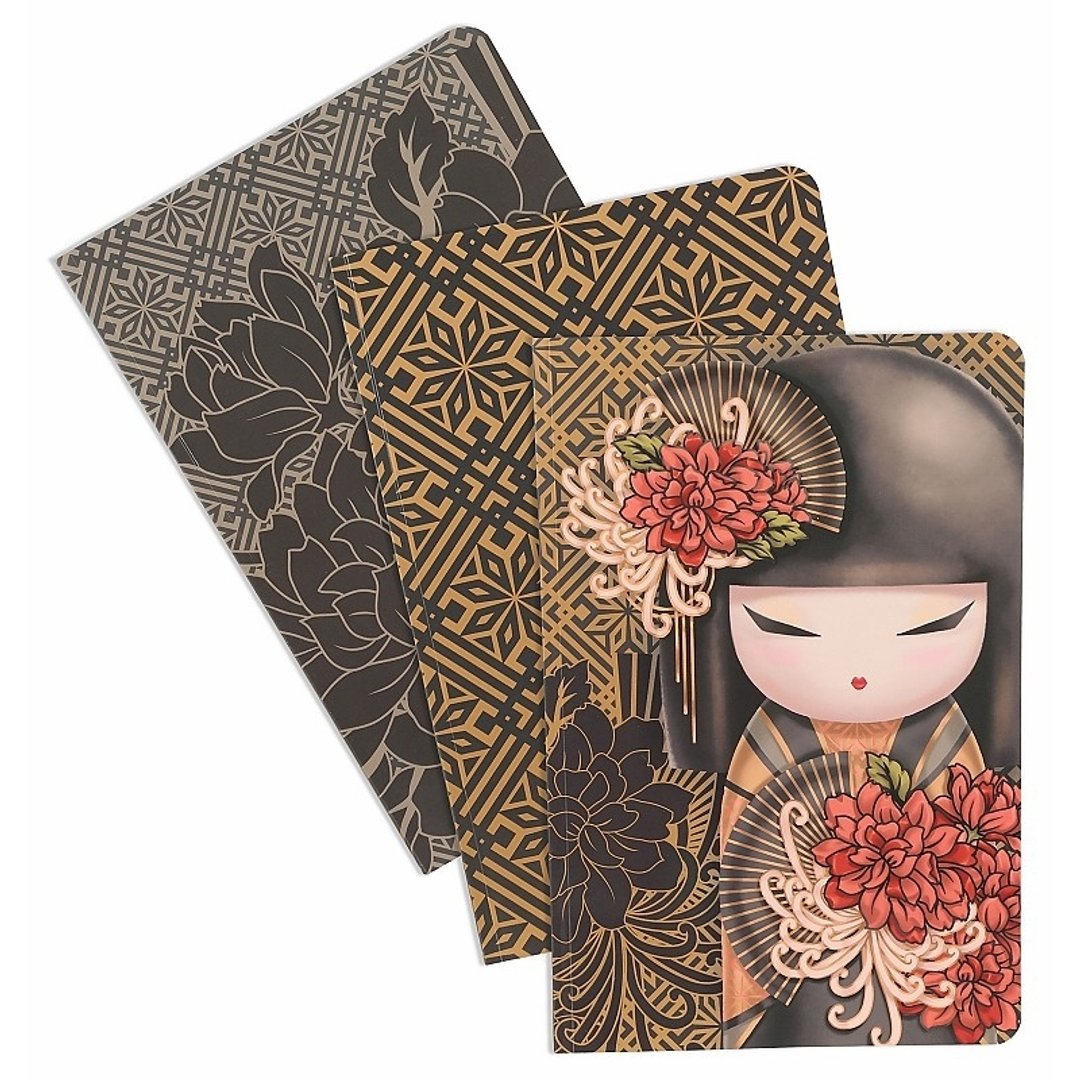 笔记本3入各40页-Tatsuyo 充满热枕【Kimmidoll 记事本/日记本】 - 笔记本/手帐 - 纸 卡其色