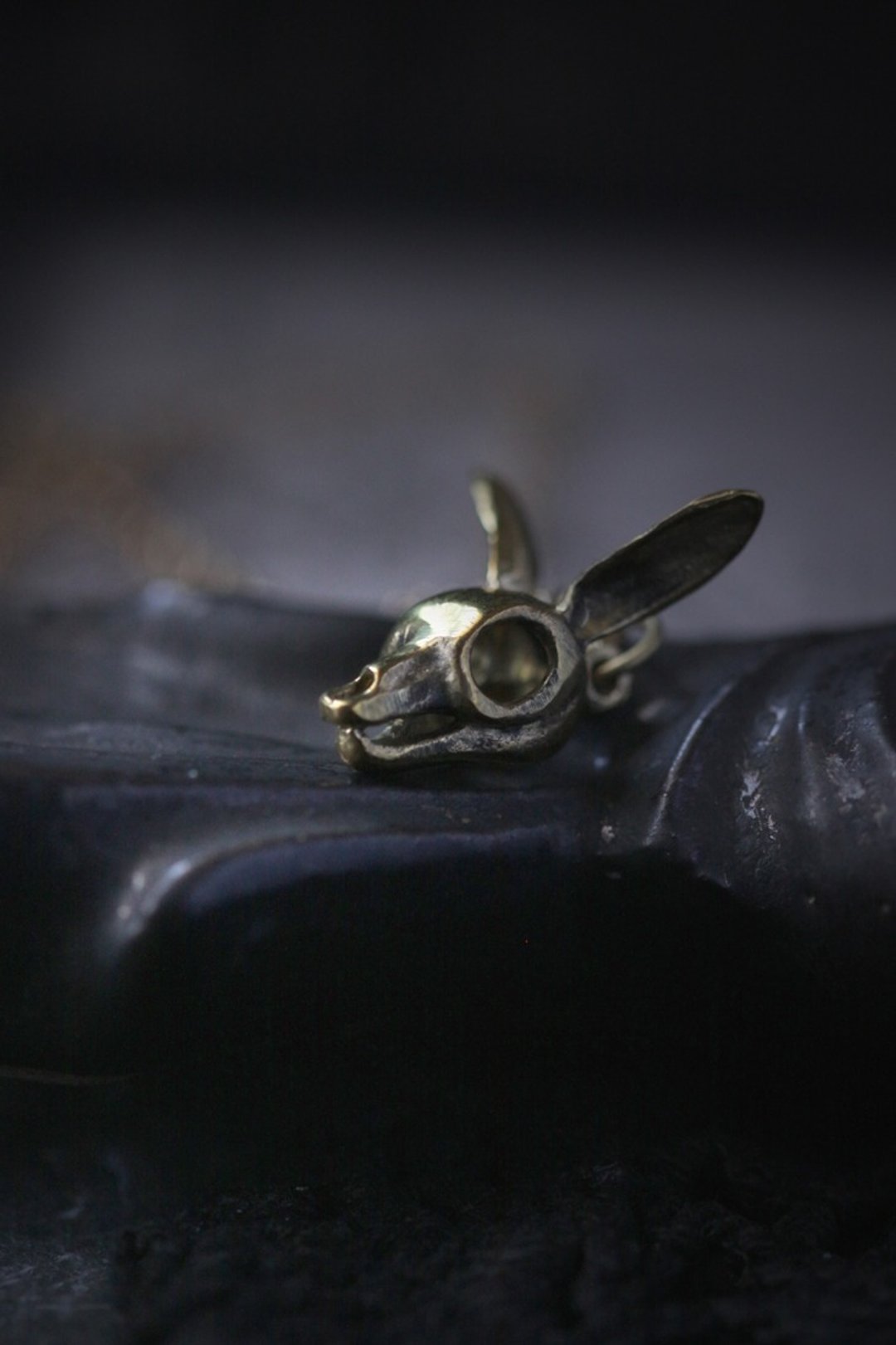 Rabbit Skull Necklace by Defy. - 项链 - 其他金属 