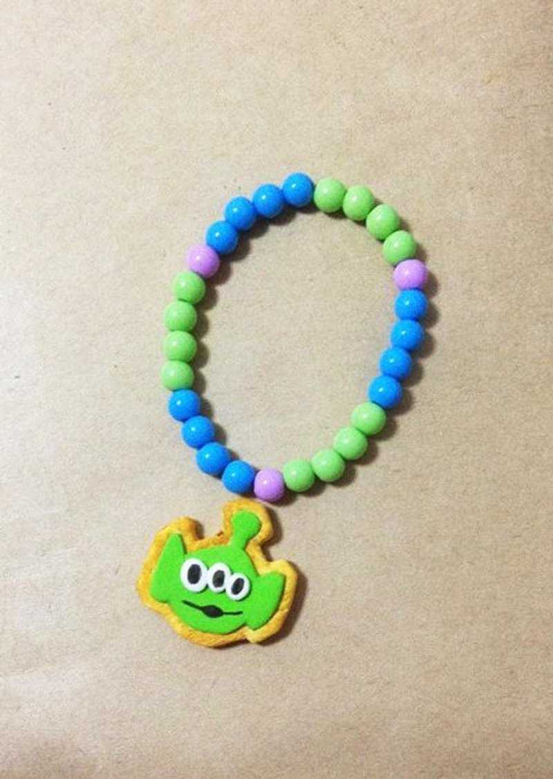 三眼怪糖霜饼干糖果手环 - 手链/手环 - 其他材质 绿色