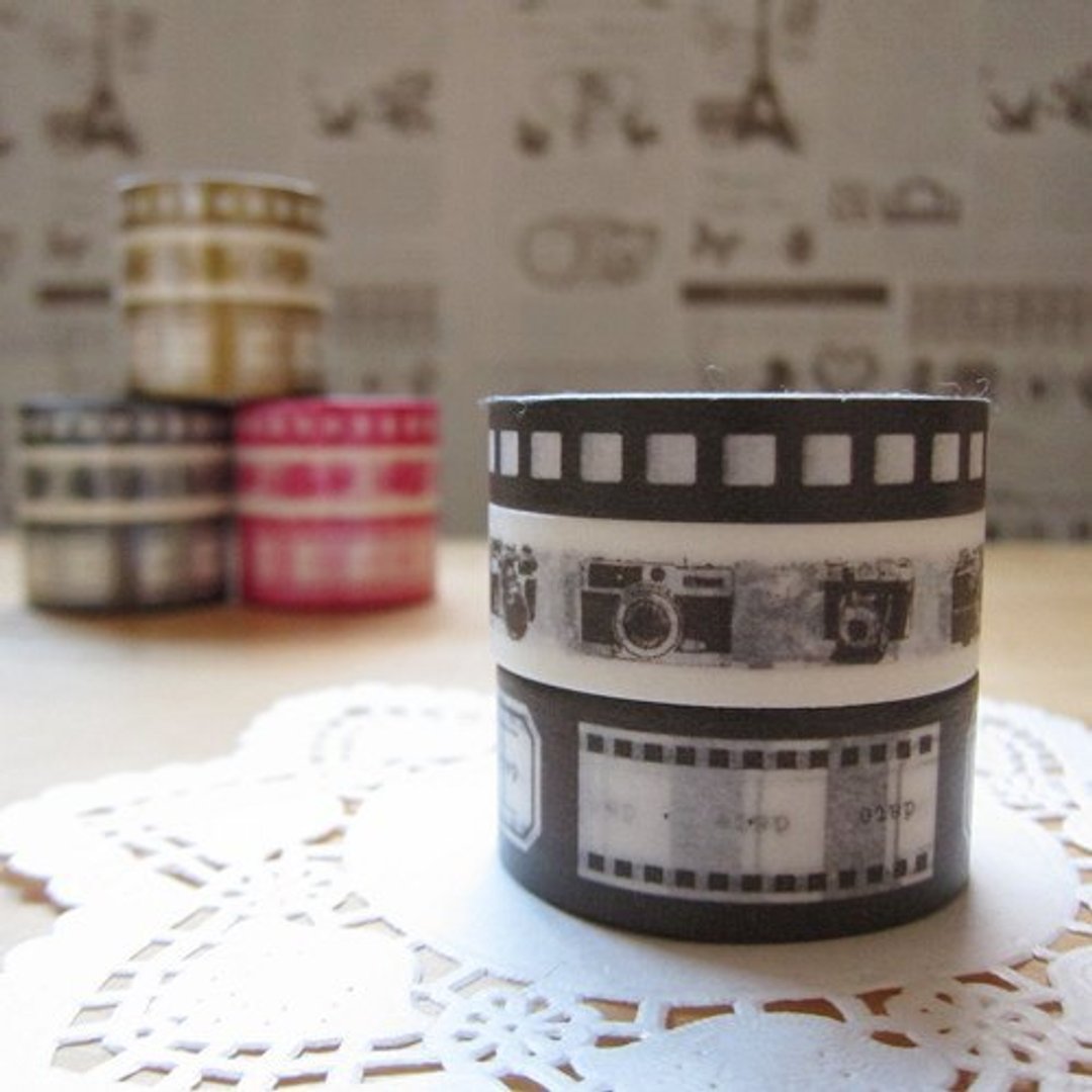 maste Masking Tape 和纸胶带 3卷装【摄影-灰褐(MSG-MKT07-BR)】 - 纸胶带 - 纸 咖啡色