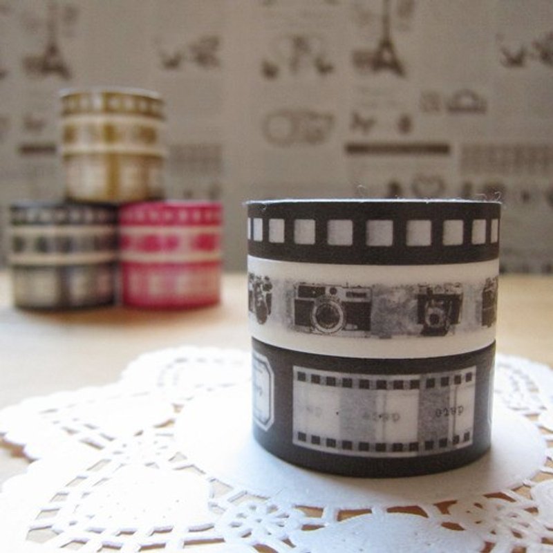 maste Masking Tape 和纸胶带 3卷装【摄影-灰褐(MSG-MKT07-BR)】 - 纸胶带 - 纸 咖啡色