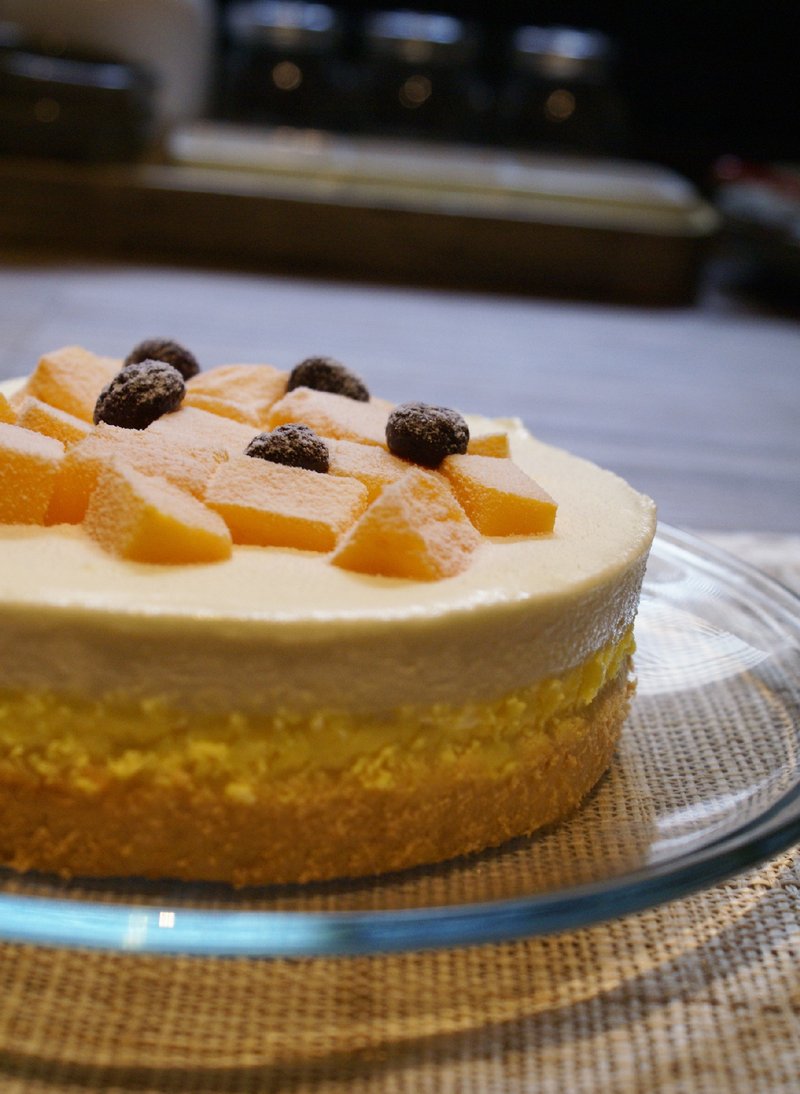 【Cheese&Chocolate.】森奶酪蛋糕-金色芒果(生奶酪) / 6寸 - 蛋糕/甜点 - 新鲜食材 橘色