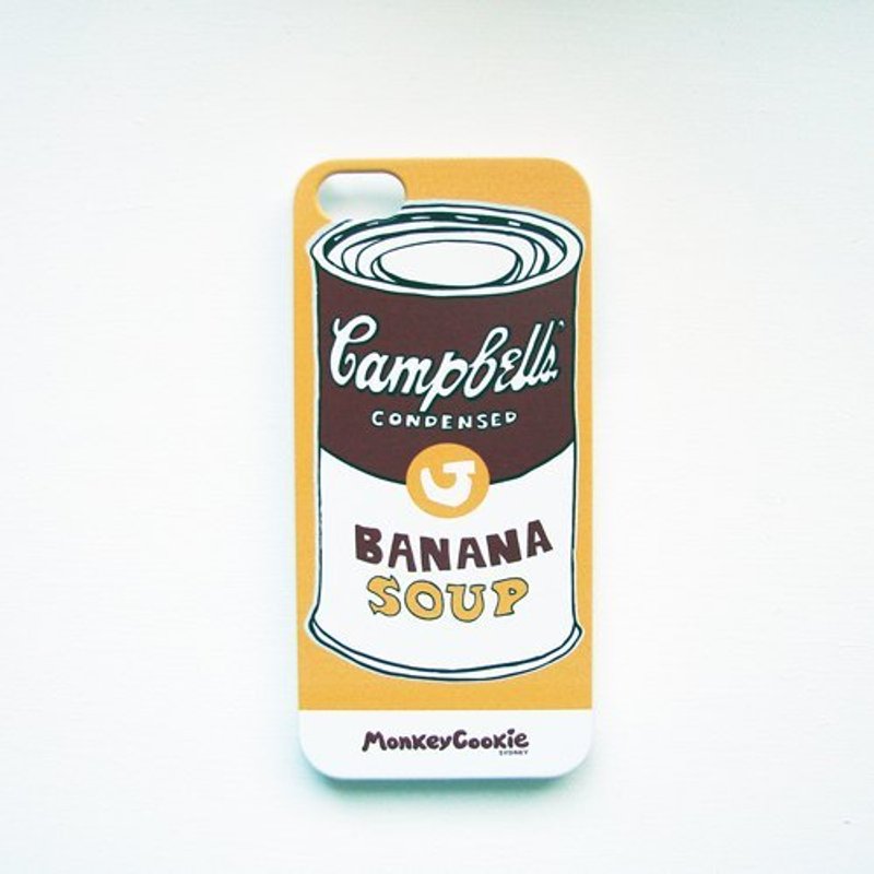 Iphone5＆Iphon5S 保护壳 “香蕉汤”（侧边白） - 手机壳/手机套 - 塑料 橘色