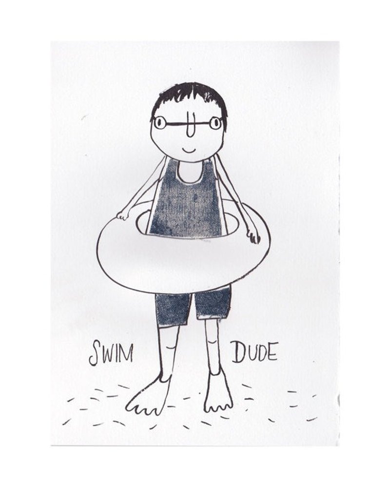 插画原作 - 一起去游泳吧 - 墙贴/壁贴 - 纸 多色