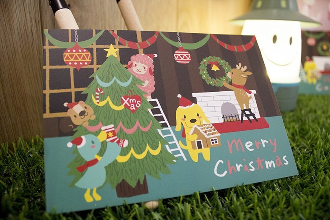 {X'mas} [Poca] 2013圣诞节期间限定明信片：思默镇暖暖圣诞趴 - 卡片/明信片 - 纸 