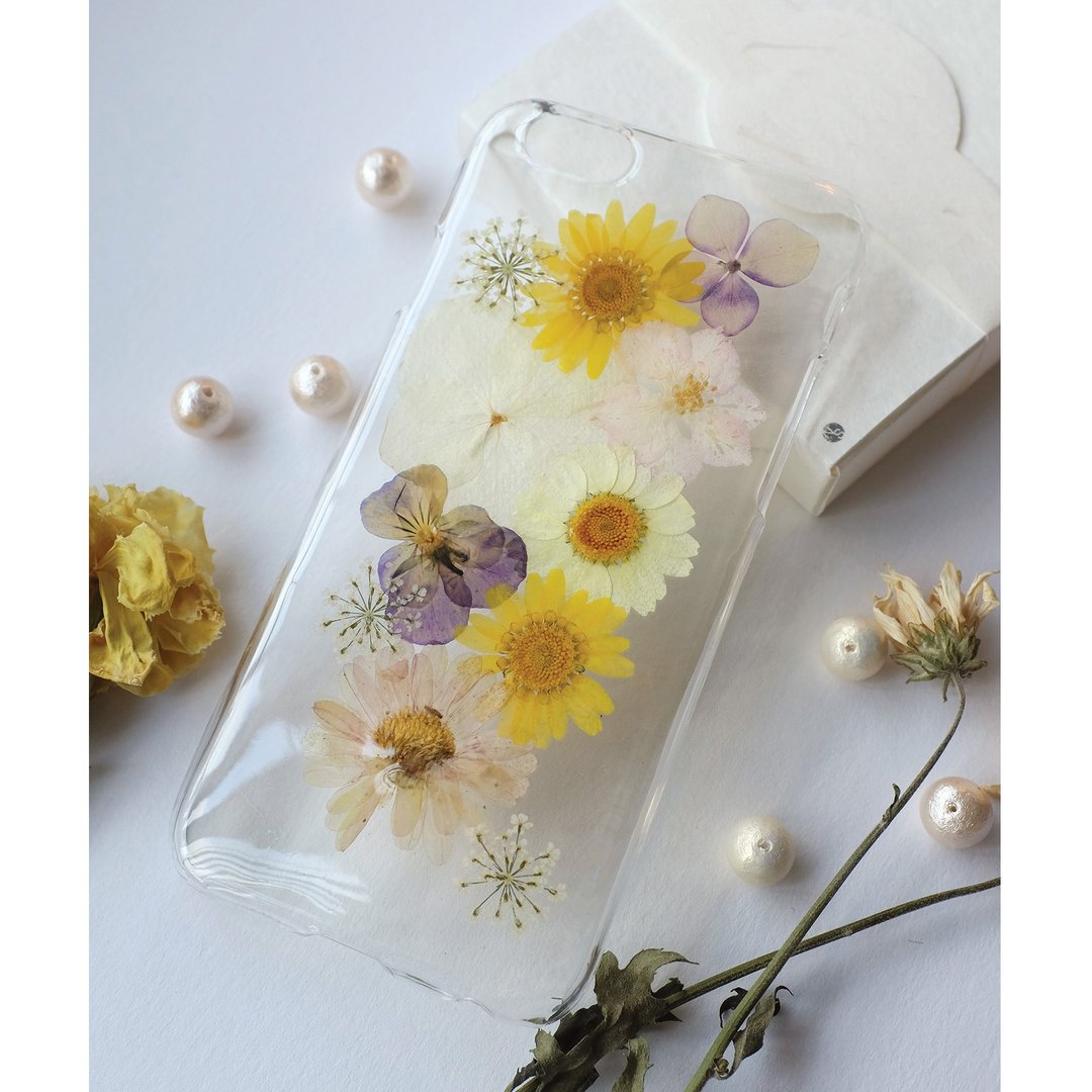 －Nymph Shine－押花手机壳【花花世界】 - 手机壳/手机套 - 塑料 白色