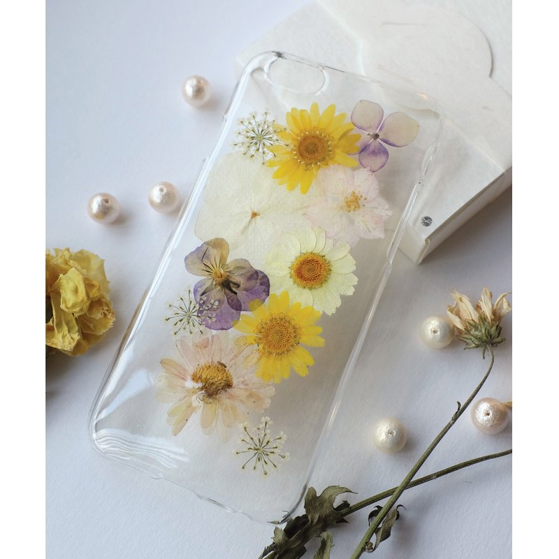 －Nymph Shine－押花手机壳【花花世界】 - 手机壳/手机套 - 塑料 白色