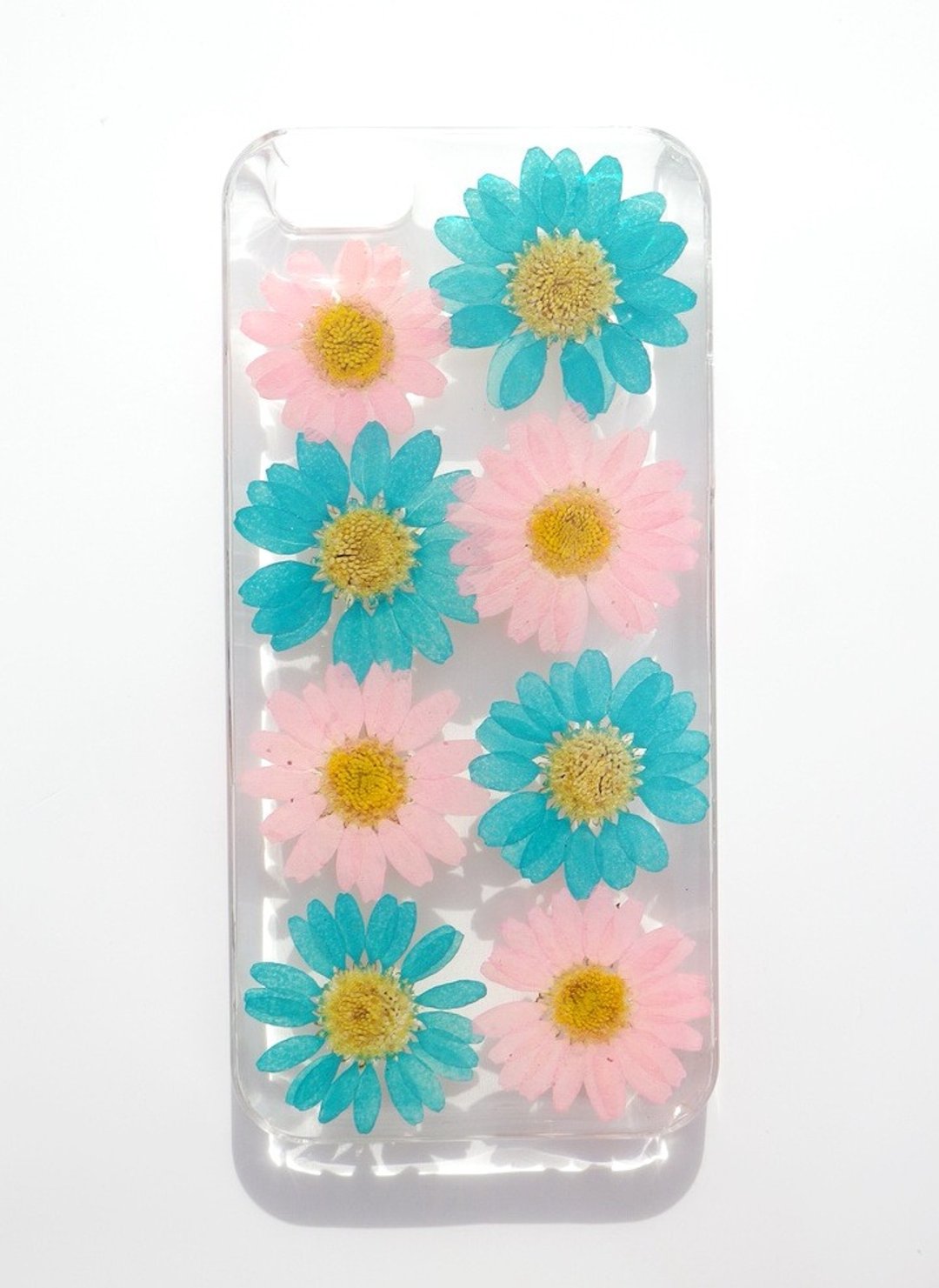 Anny's workshop手作押花手机保护壳，适用于Apple iphone 5/5S及 SE，白晶菊系列(3) - 手机壳/手机套 - 塑料 