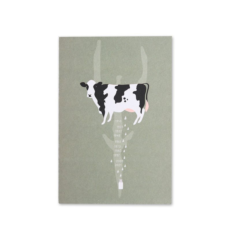 属于你的那一年 甲骨文生肖笔记本 活力牛 - 笔记本/手帐 - 纸 绿色