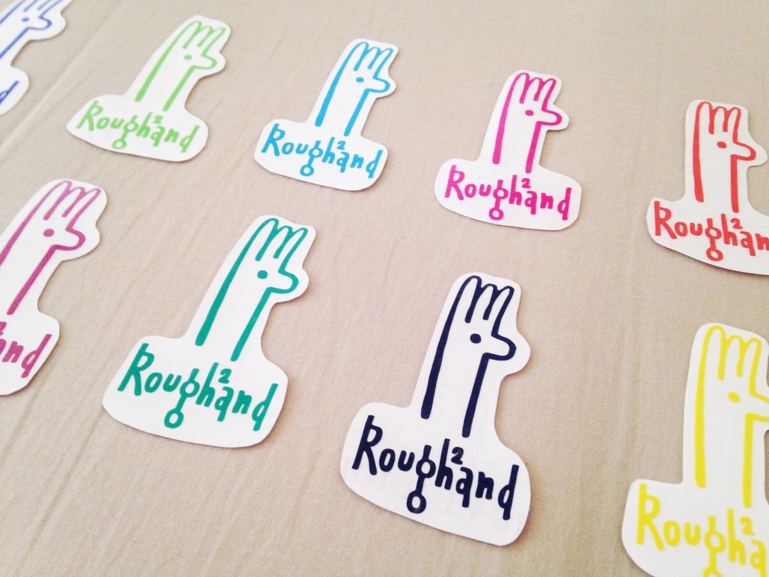 Roughand粗手工Logo贴纸 - 贴纸 - 防水材质 