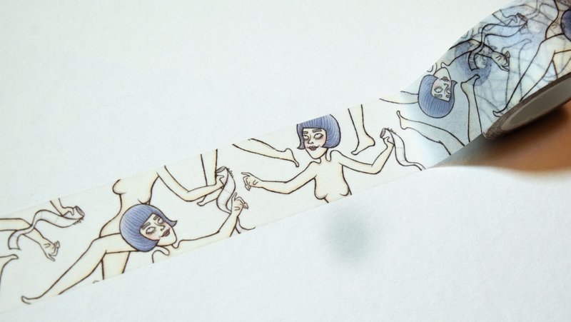 Tmy 原创纸胶带_苦中作乐 - 纸胶带 - 纸 白色